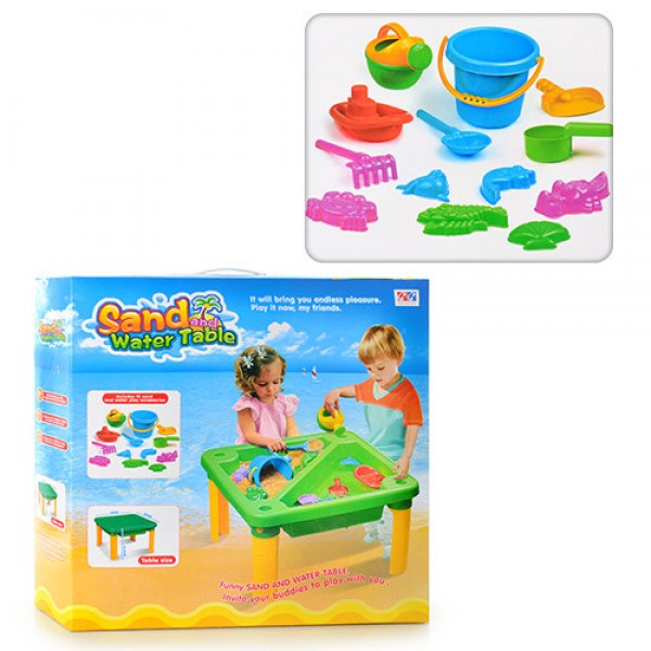 

Игровой столик-песочница Metr+ М 1870 с игрушками