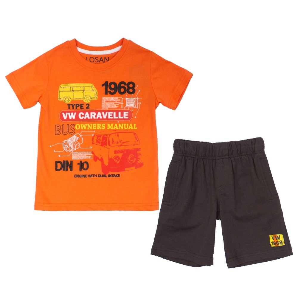 

Костюм : Футболка и шорты Losan Kids boys (315-8004AC/74) Оранжевый 4 Years-104 см