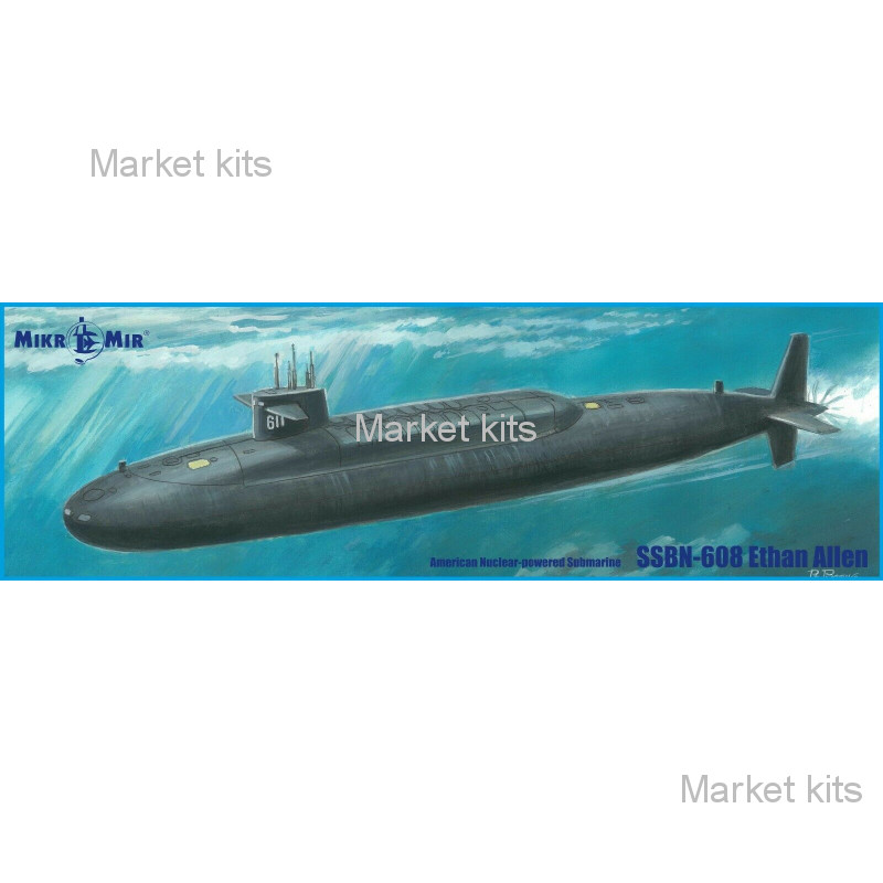 

Подводная лодка типа «Этэн Аллен» SSBN-608 1:350 Micro-Mir (MM350-042)