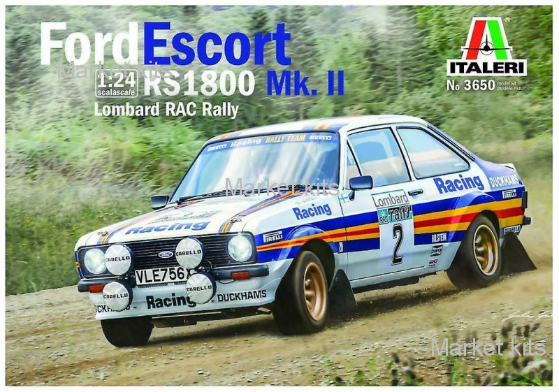 

Автомобиль Ford Escort RS1800 Mk.II (Lombard RAC RAlly) 1:24 ITALERI (IT3650)