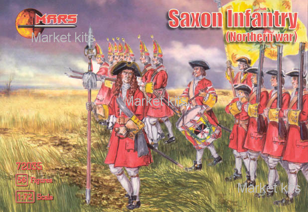

Saxon infantry, Northern War 1:72 Mars Figures (MS72035)