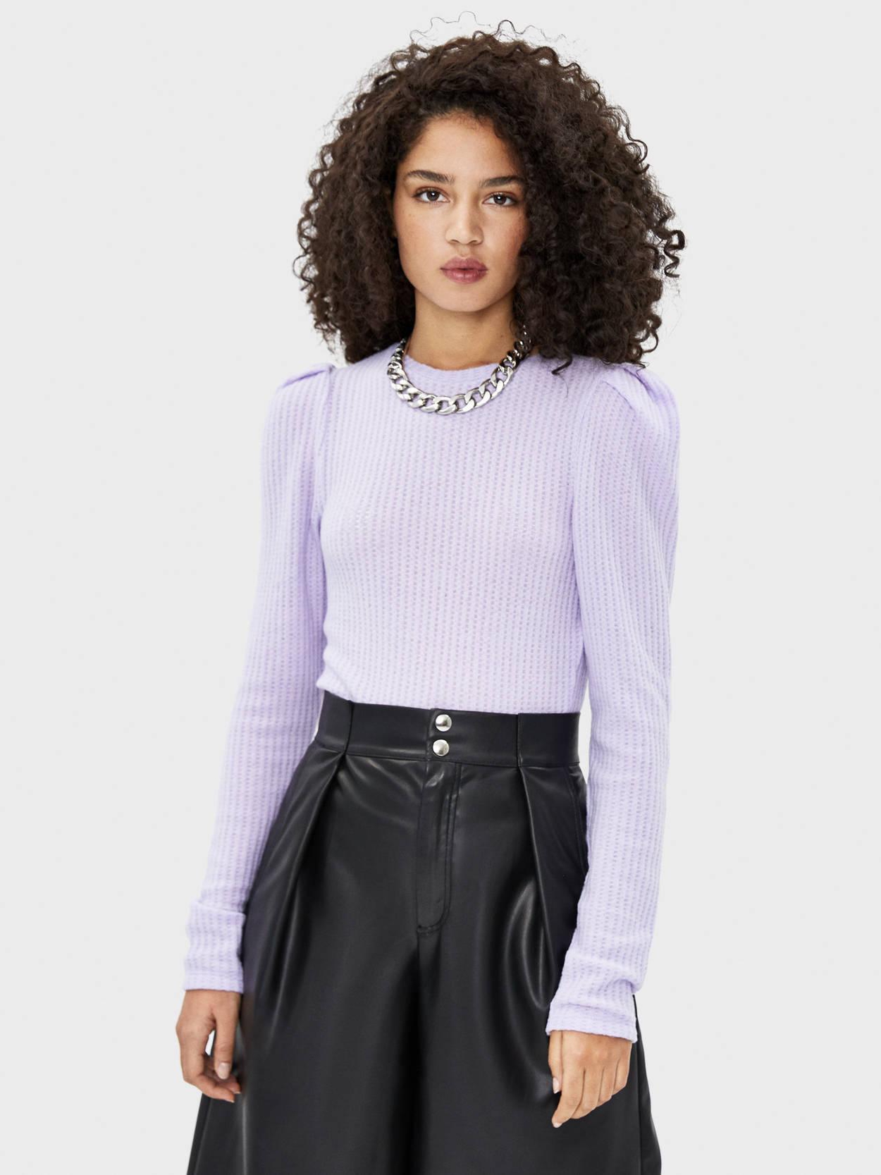 

Джемпер Bershka 6830256619-ACVH S Лавандовый