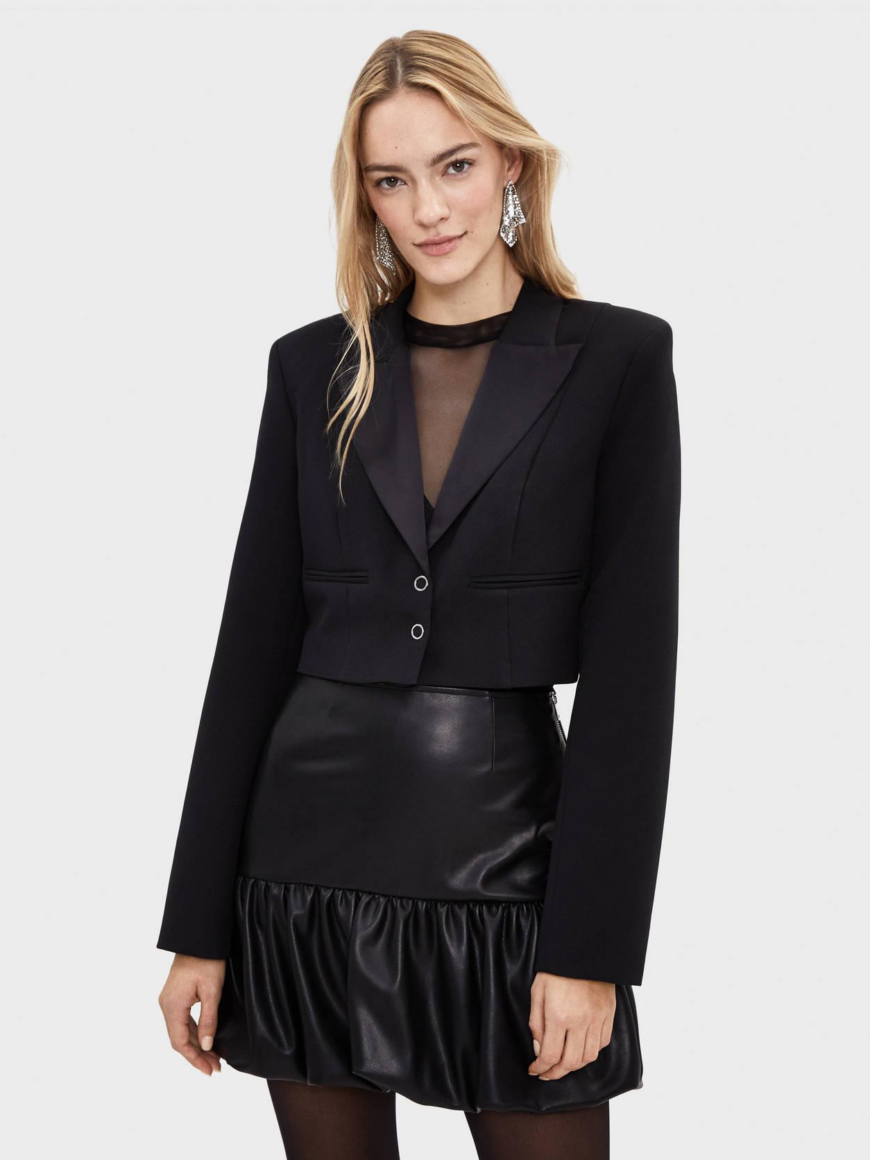 

Жакет Bershka 6658966800-AAAD L Черный