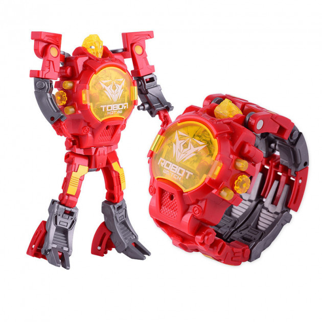 

Детская игрушка Robot Watch часы робот трансформер 2 в 1 Red 747