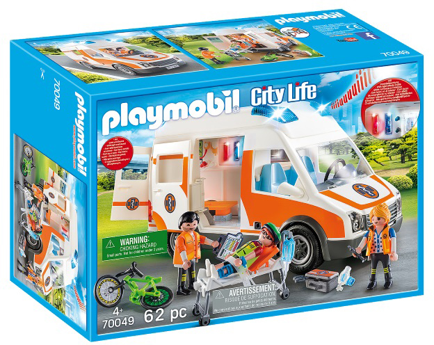 

Игровой набор Playmobil 70049 Скорая помощь со светом и звуком (4008789700490)