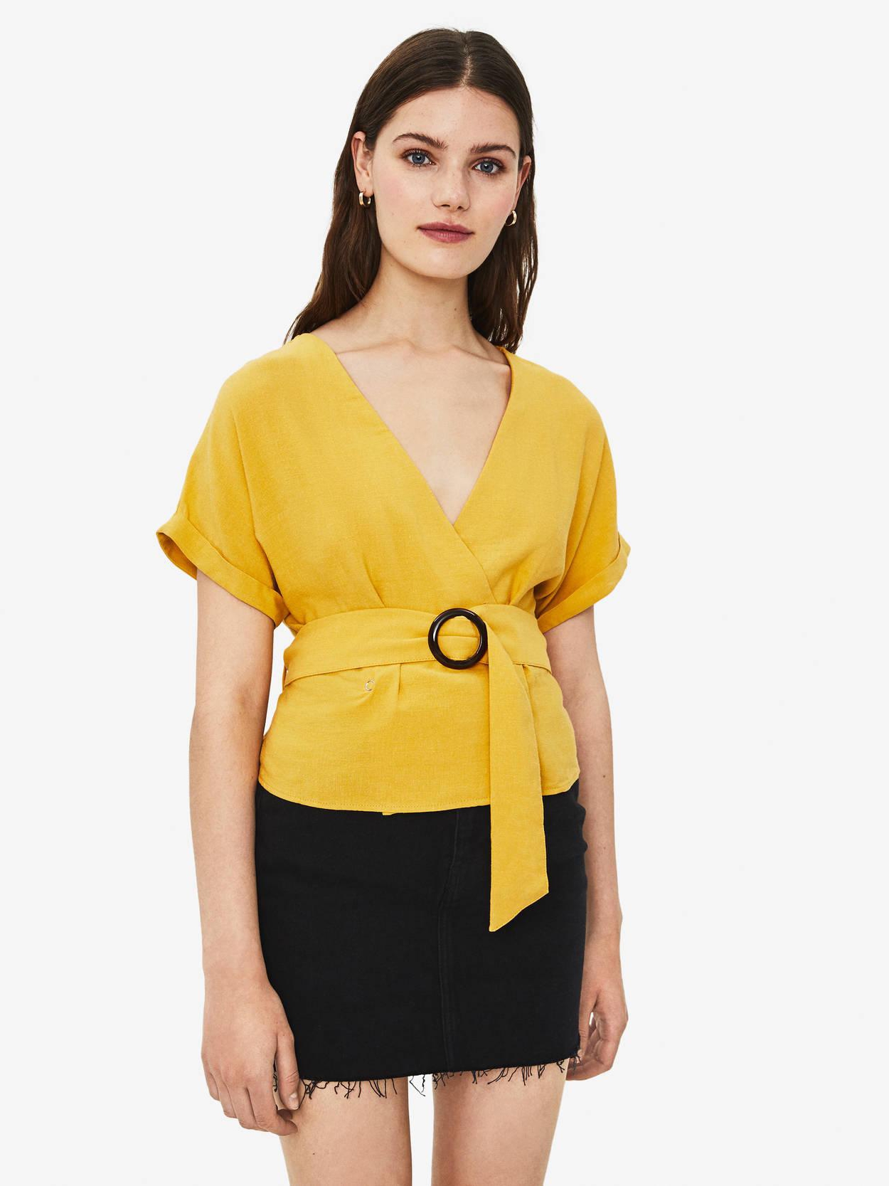 

Блузка Bershka 5809619305-ACUU XS Желтая