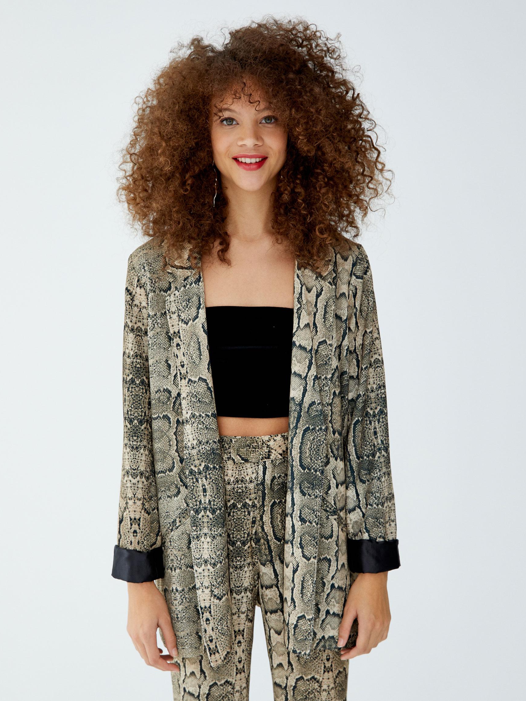 

Пиджак Pull & Bear 5781301038-AEXI S Змеиный