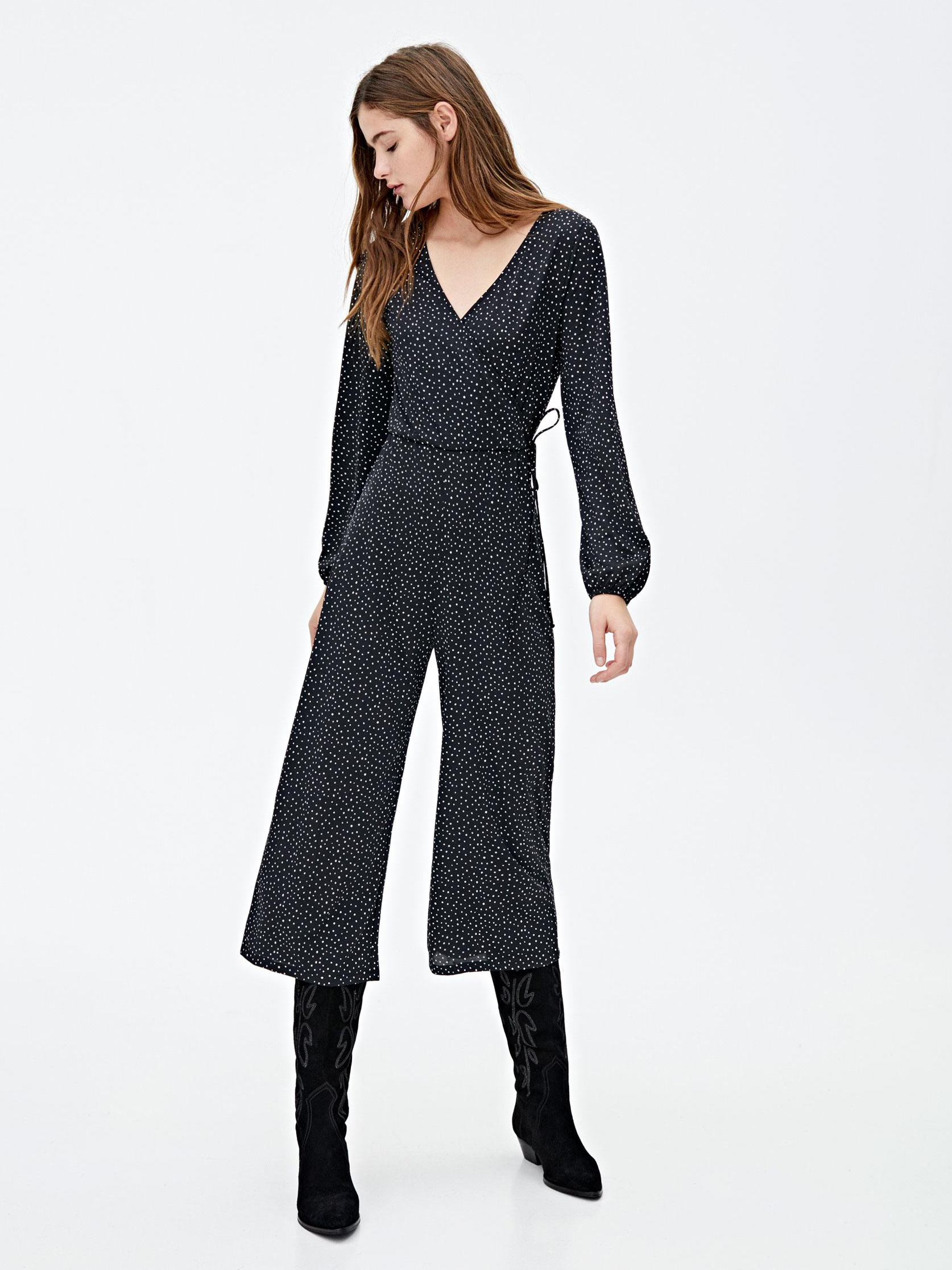 

Комбинезон Pull & Bear 5639306800-AANX S Черный с белым