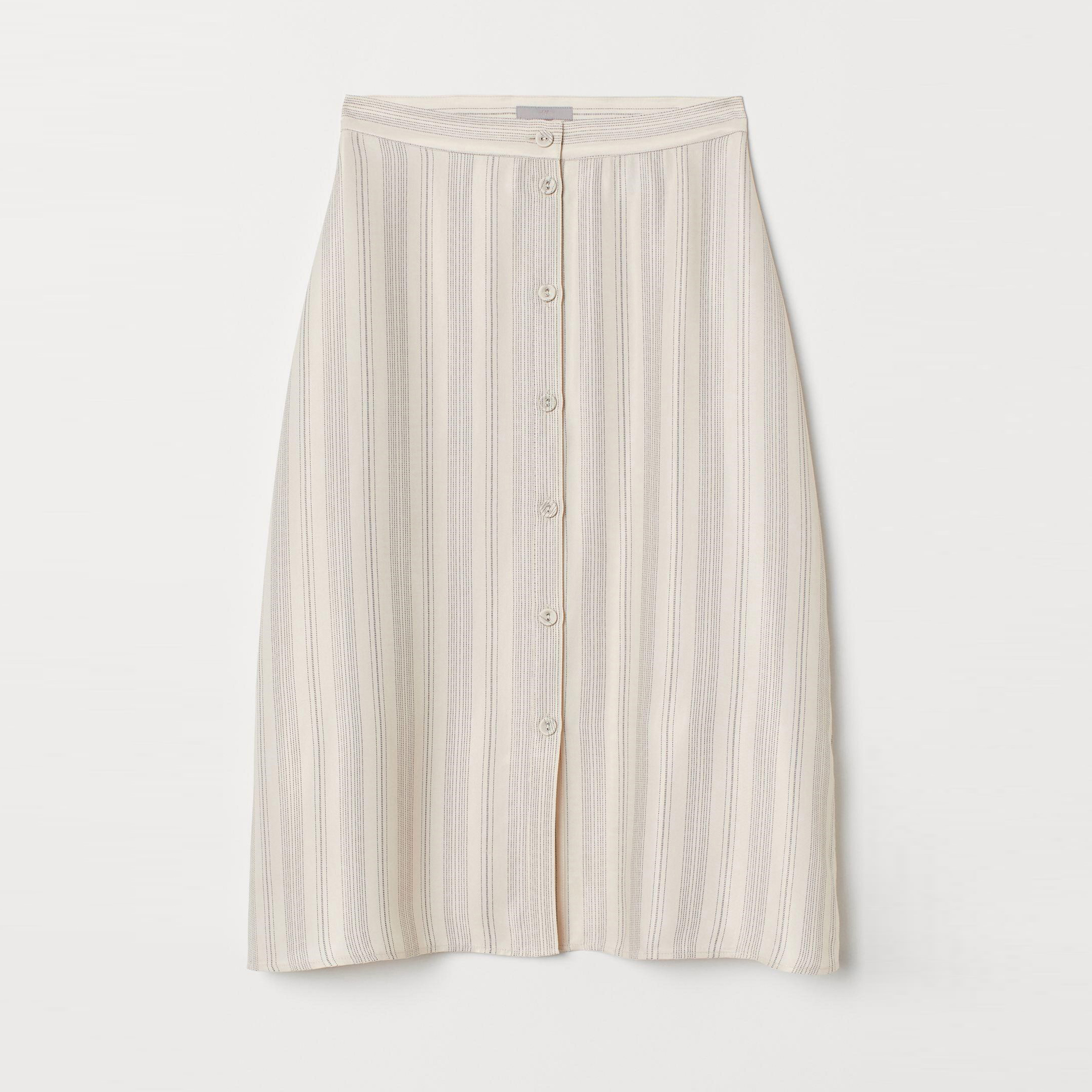 

Юбка H&M 7833309-AAXK 42 Бежевая с черным