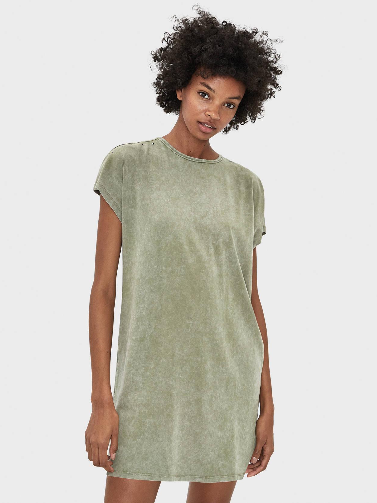 

Платье Bershka 5582492505-ACUB L Бледно-зеленое