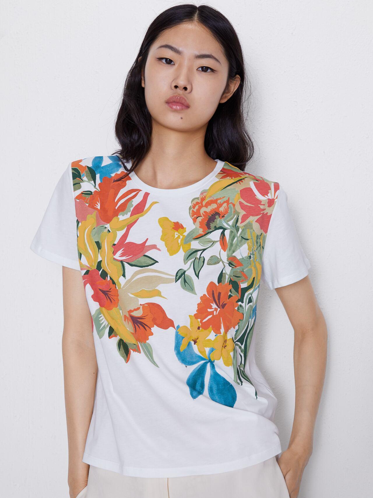 

Футболка Zara 5580461250-AAPB L Белая
