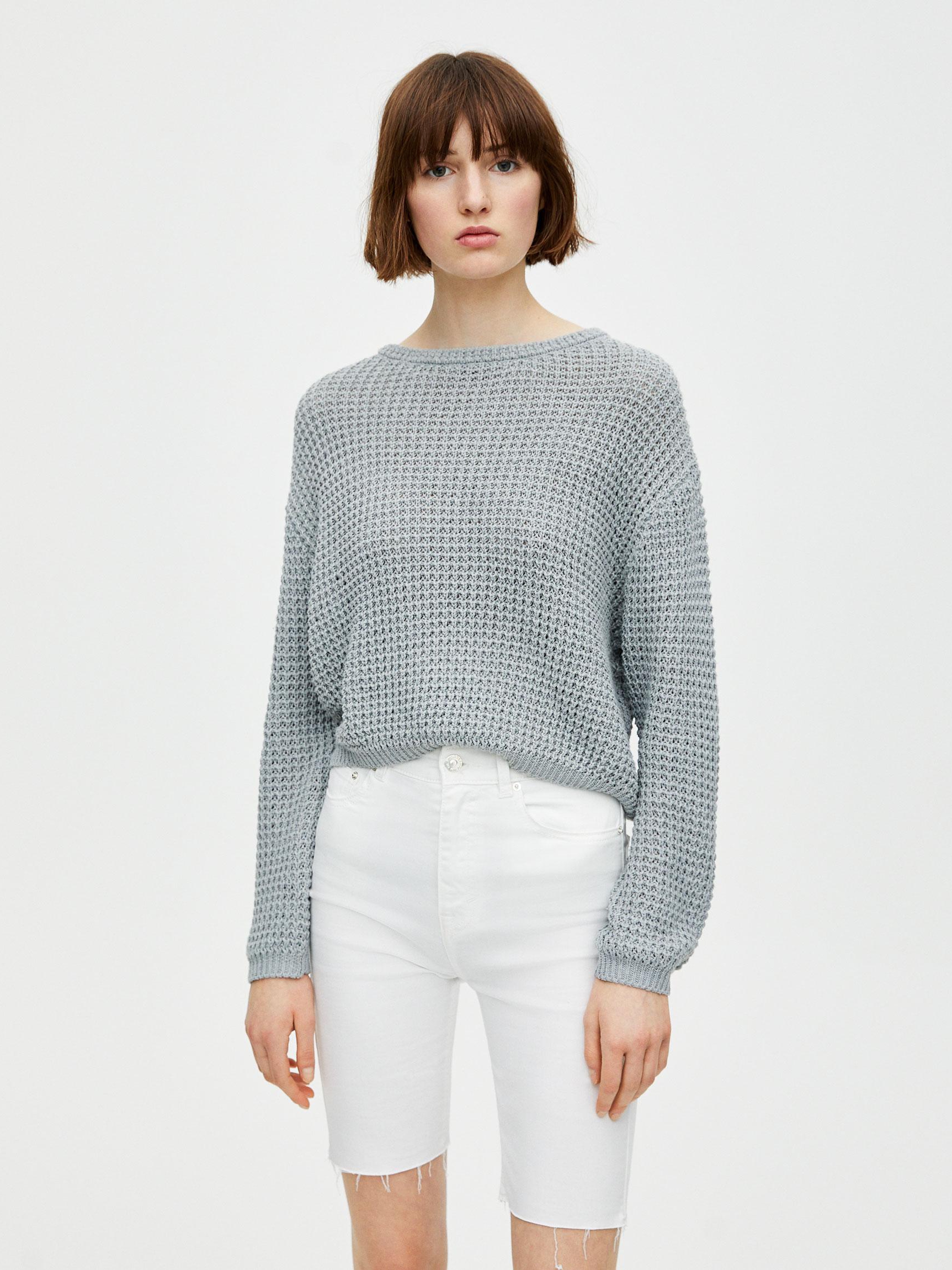 

Джемпер Pull & Bear 5558316803-ABKU M Серый