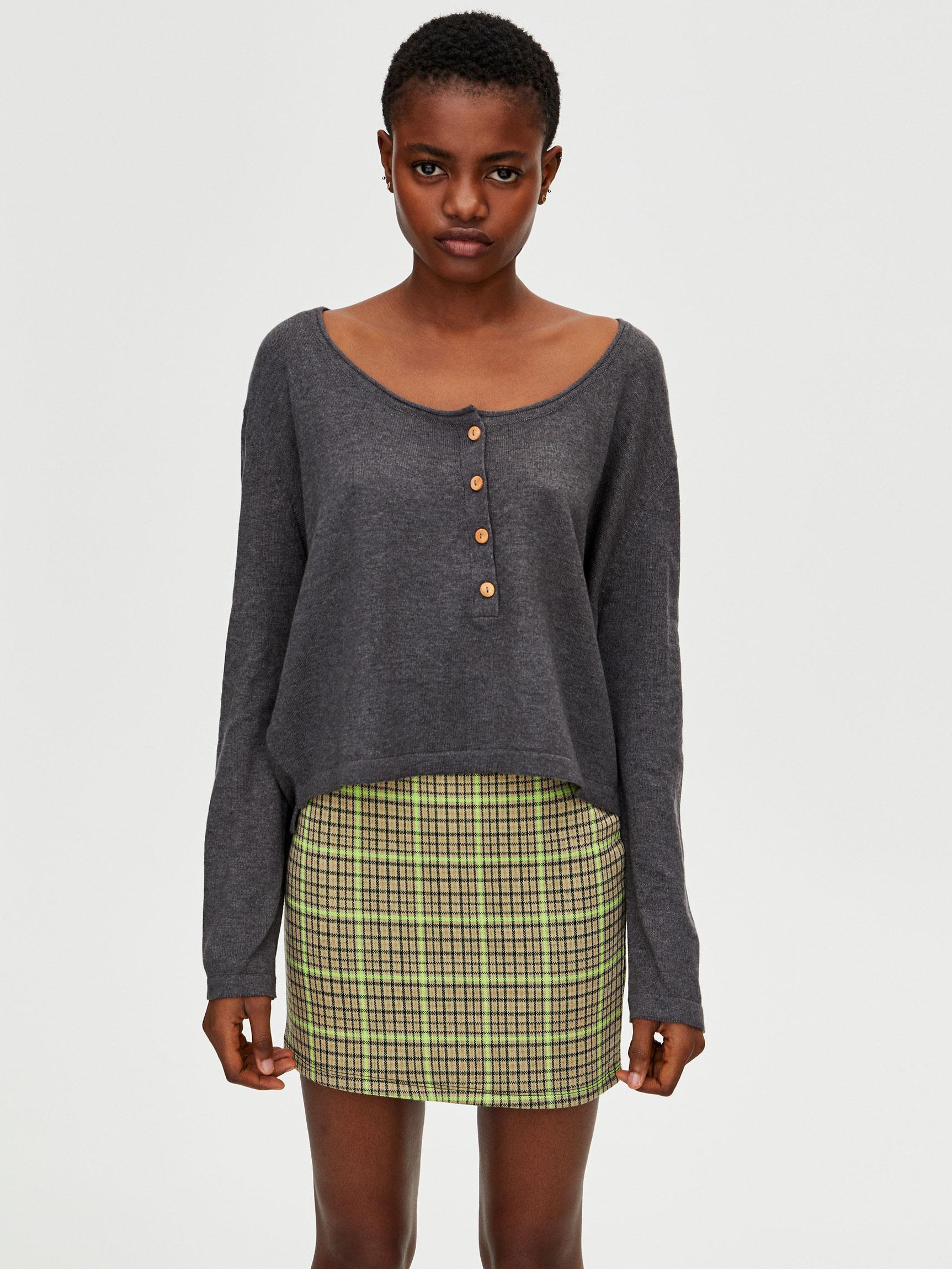 

Джемпер Pull & Bear 5558303807-ACXW S Темно-серый