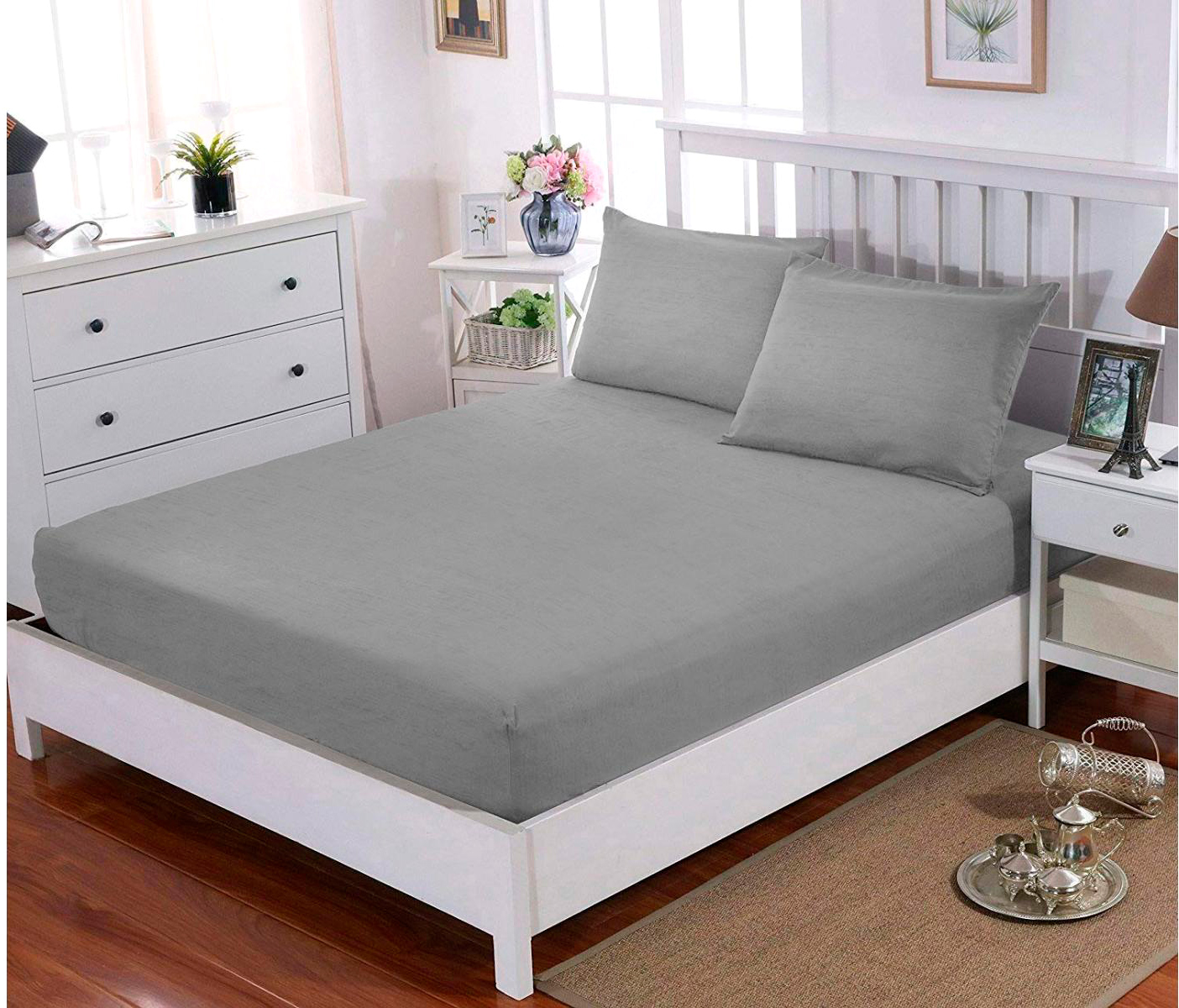 

Простынь U-tek Cotton Melange Grey 150х200 + Наволочка 50х70 2 шт