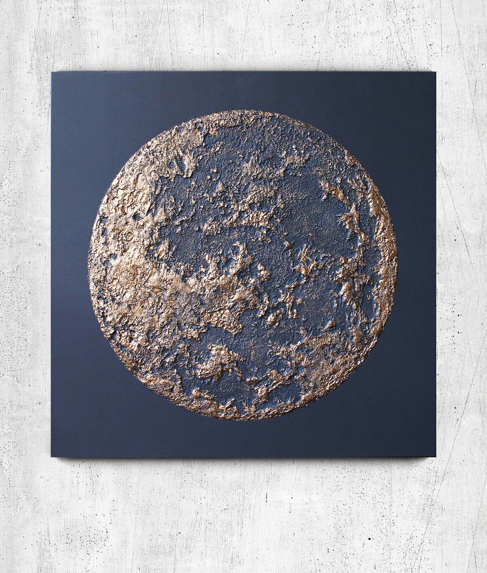 

Картина акриловыми красками на холсте Mati Moon Ручной работы 80х80 см (АА-163-Р 80-80)