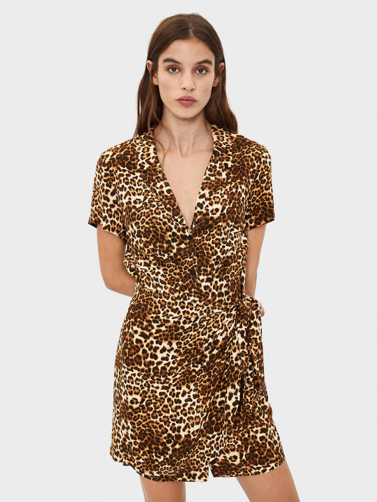 

Платье Bershka 5444962763-AAON XS Леопардовое