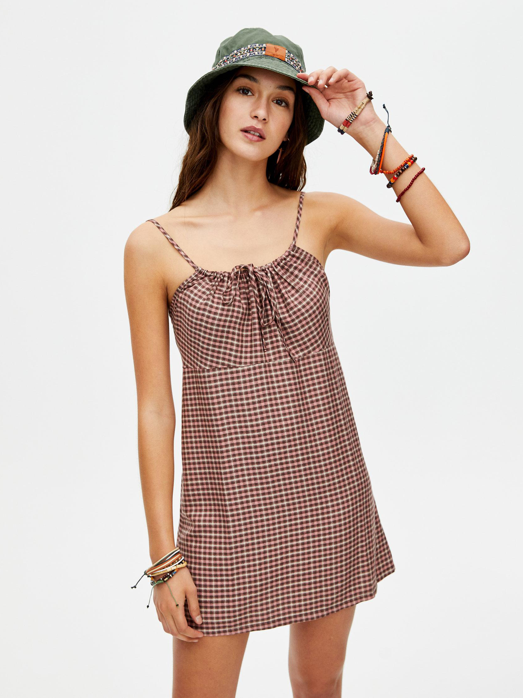 

Сарафан Pull & Bear 5390352626-AACQ XS Розовый с бежевым