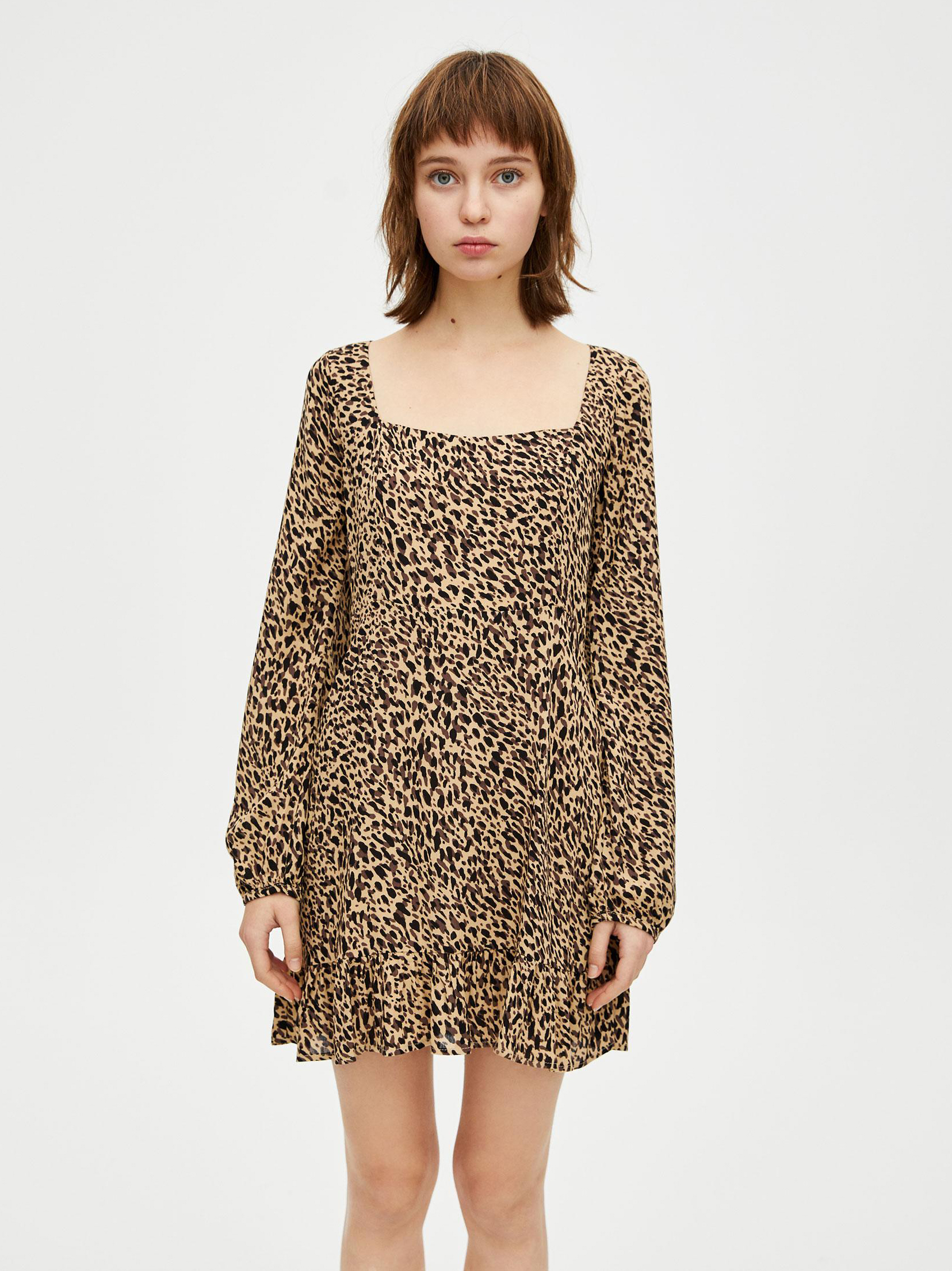 

Платье Pull & Bear 5390306746-ACSH S Бежевое