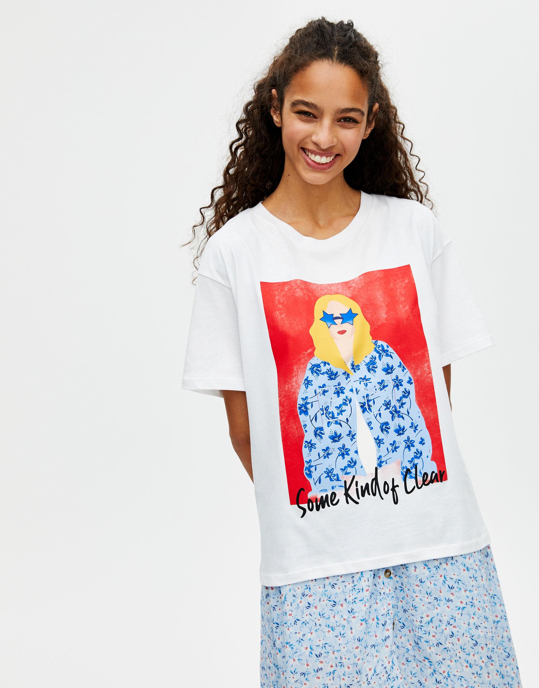 

Футболка Pull & Bear 5247355250-AAPT S Белая