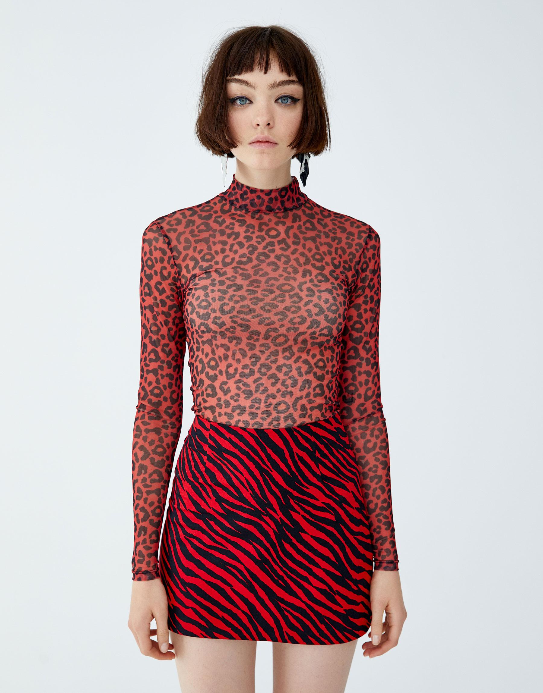 

Гольф Pull & Bear 5244333600-ADRP XS Красный