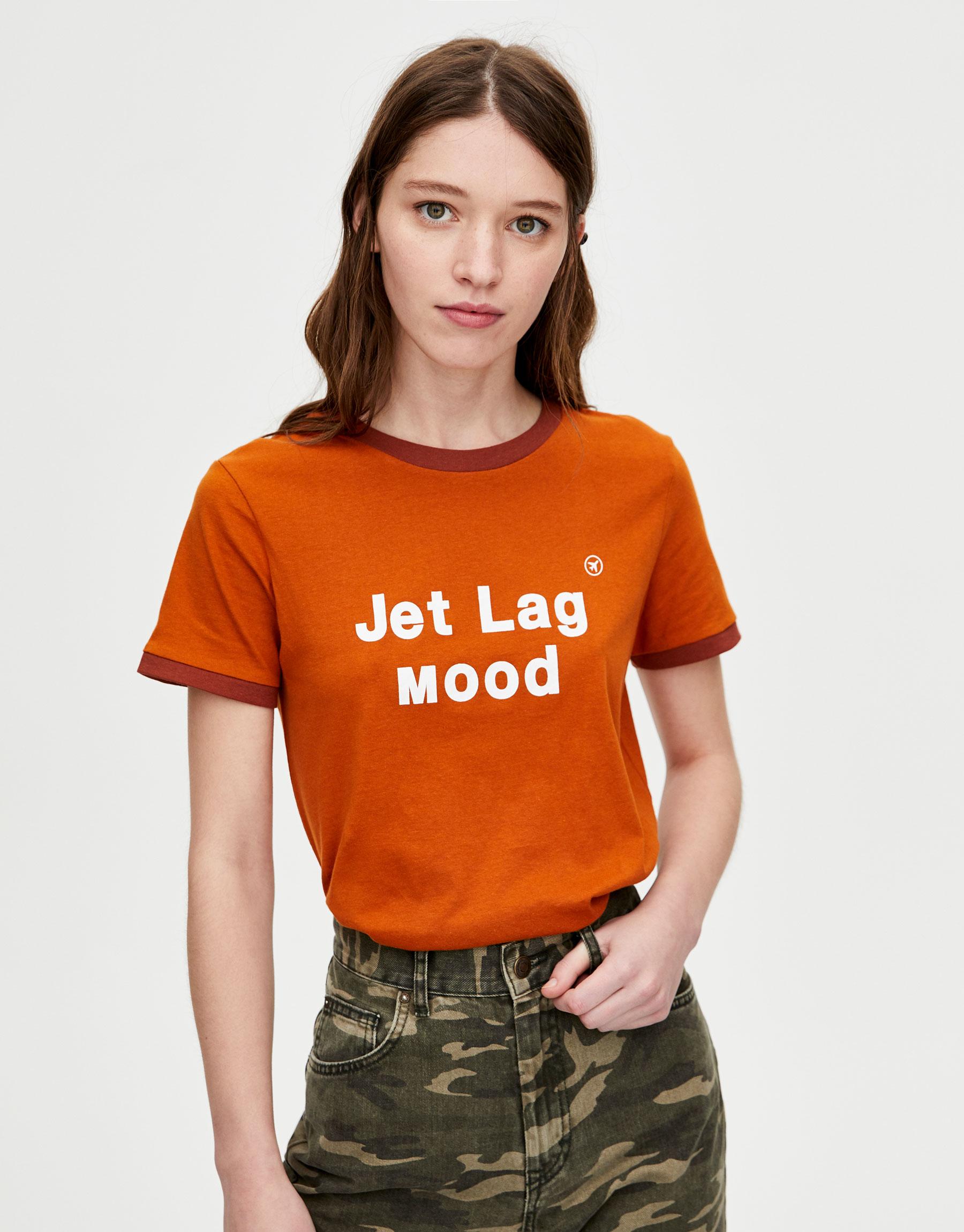 

Футболка Pull & Bear 5244304183-ACVB S Кирпичная