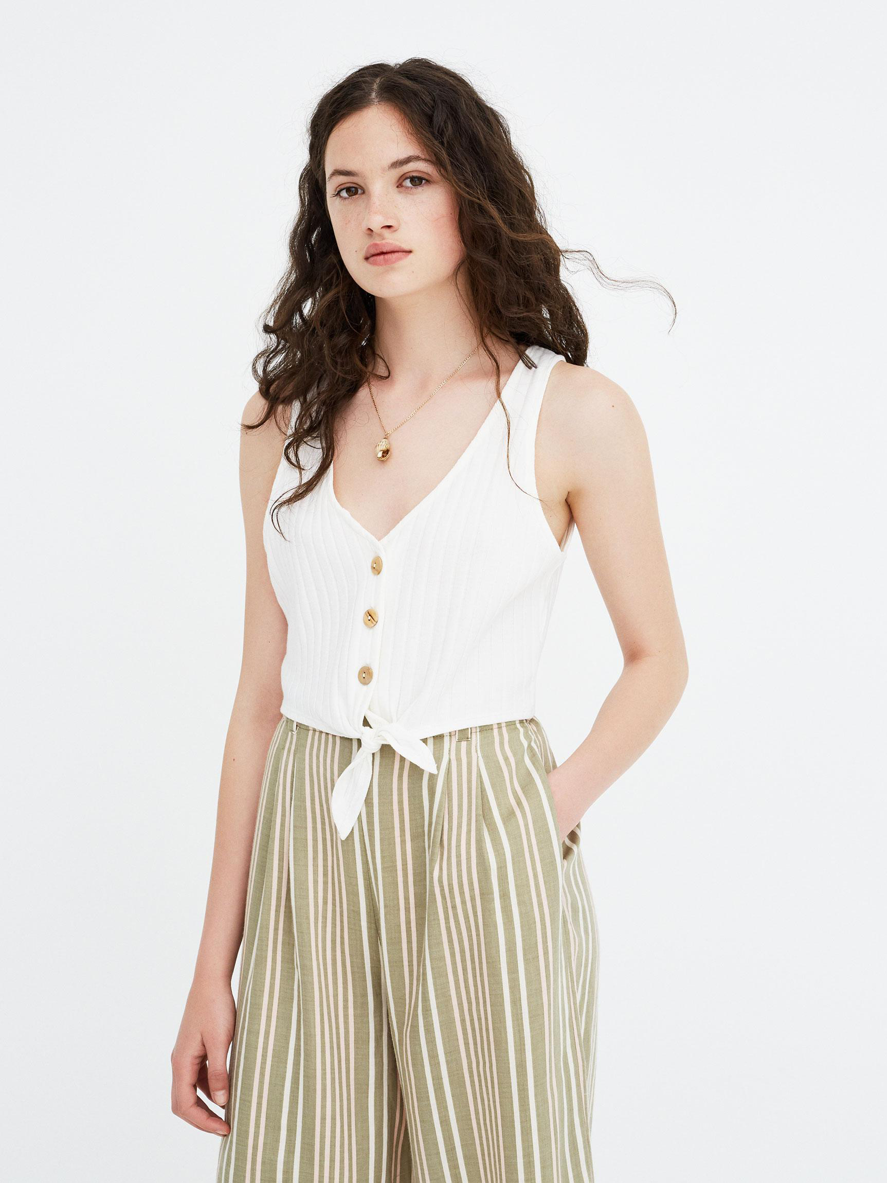 

Топ Pull & Bear 5232389712-ABAK M Молочный