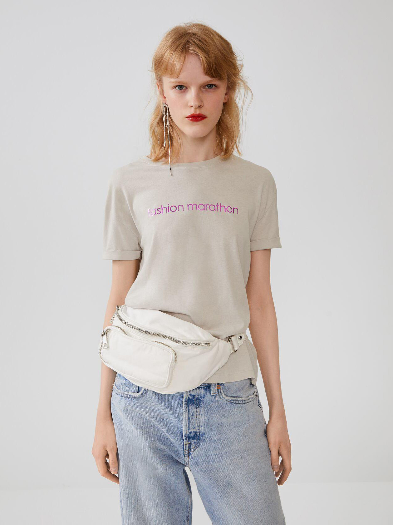 

Футболка Zara 4424852802-AAZW L Светло-серая
