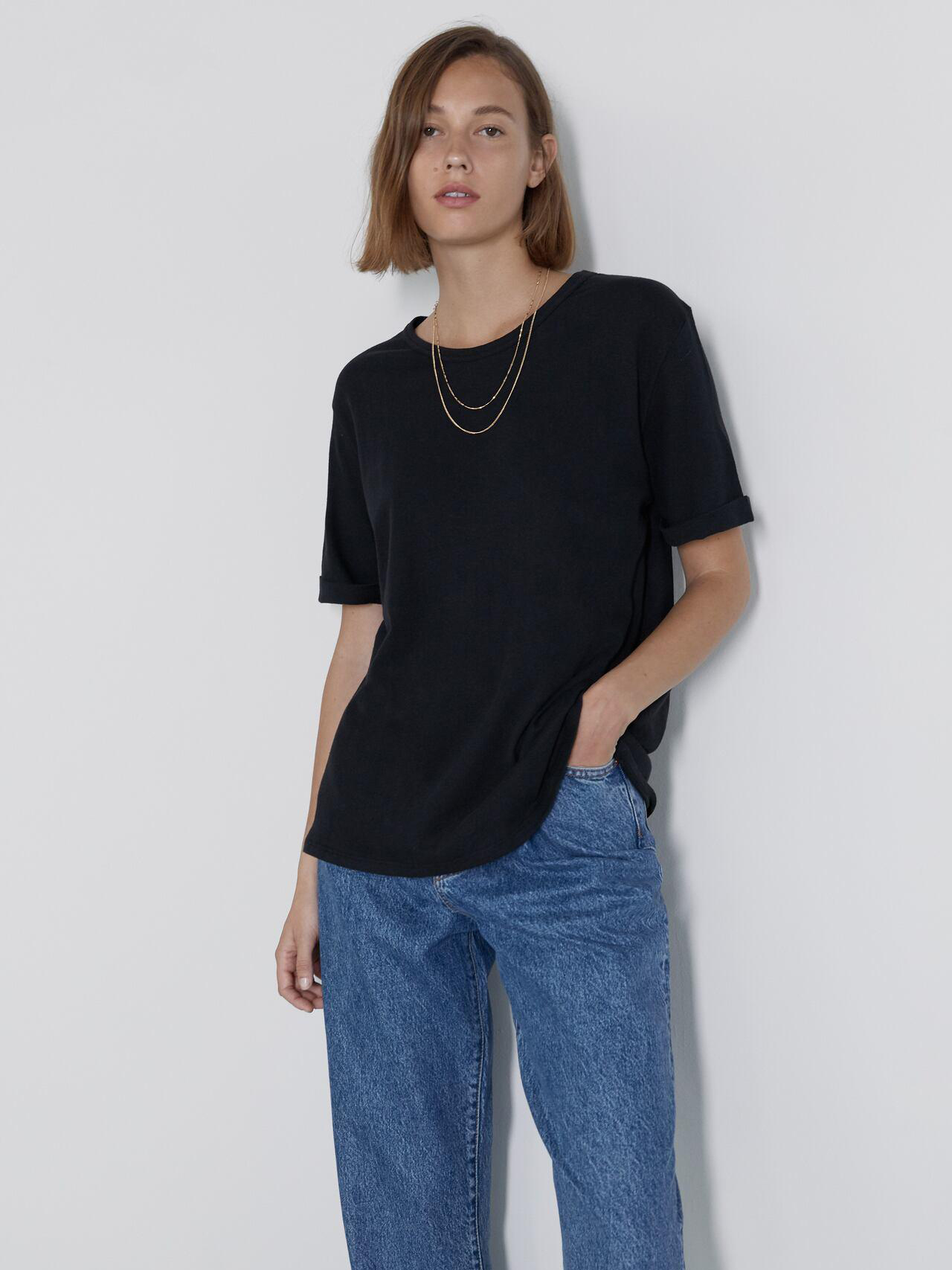 

Футболка Zara 3431627818-AAAD L Черная