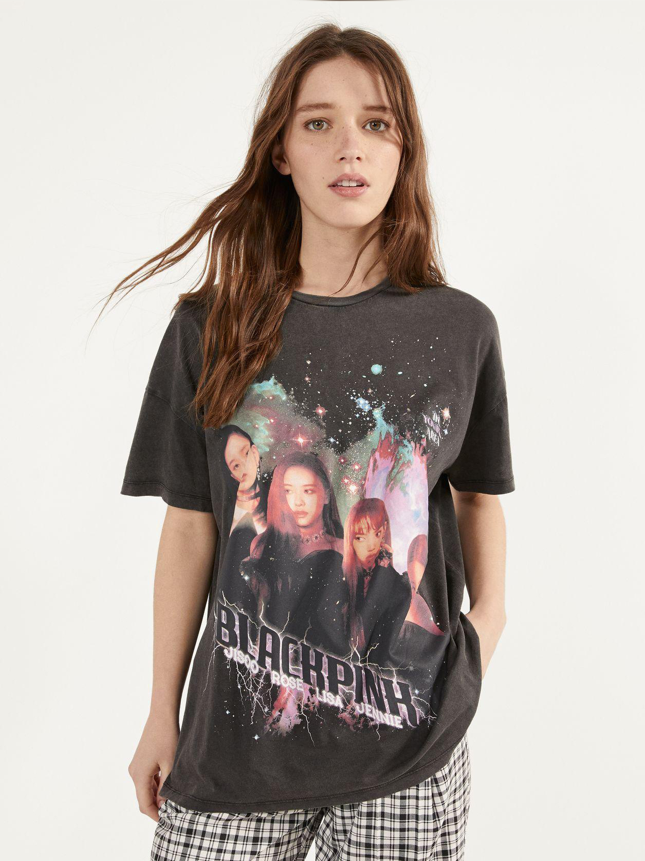 

Футболка Bershka 2224851810-AARA S Темно-серая