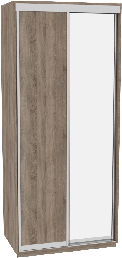 

Шкаф-купе ДОМ Фаворит В116 Дуб сонома трюфель ДСП+Зеркало 110x60x240
