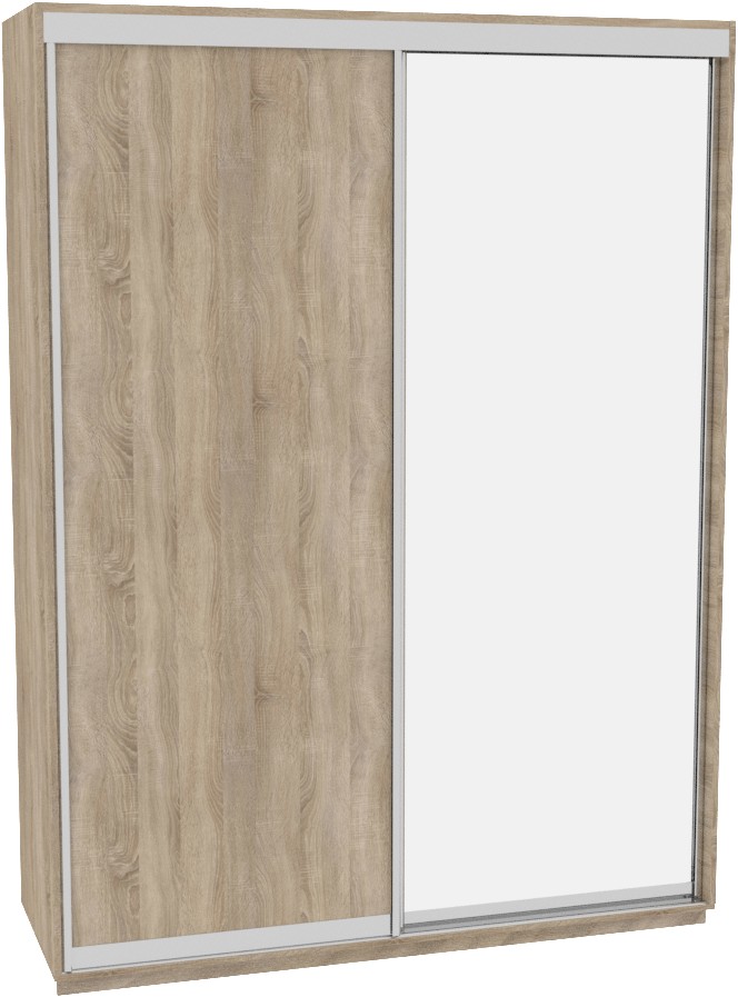 

Шкаф-купе ДОМ Фаворит В196 Дуб сонома ДСП+Зеркало 190x60x220