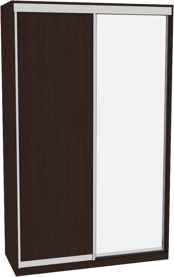 

Шкаф-купе ДОМ Фаворит В156 Венге ДСП+Зеркало 150x60x220
