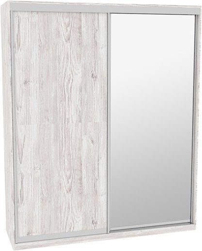 

Шкаф-купе ДОМ Фаворит В206 Аляска ДСП+Зеркало 200x60x240