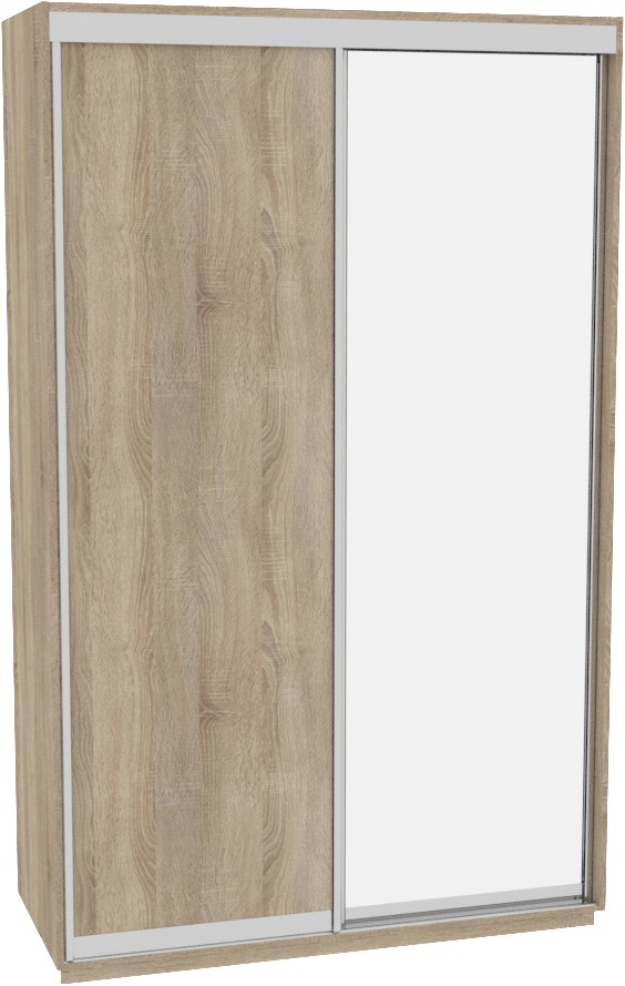

Шкаф-купе ДОМ Фаворит В166 Дуб сонома ДСП+Зеркало 160x60x220