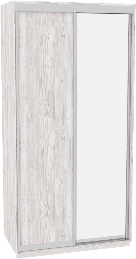 

Шкаф-купе ДОМ Фаворит В126 Аляска ДСП+Зеркало 120x60x220