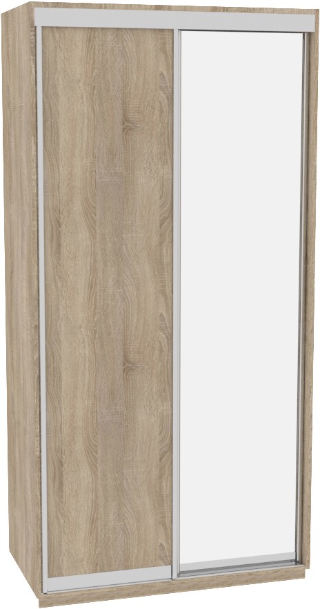 

Шкаф-купе ДОМ Фаворит В126 Дуб сонома ДСП+Зеркало 120x60x220