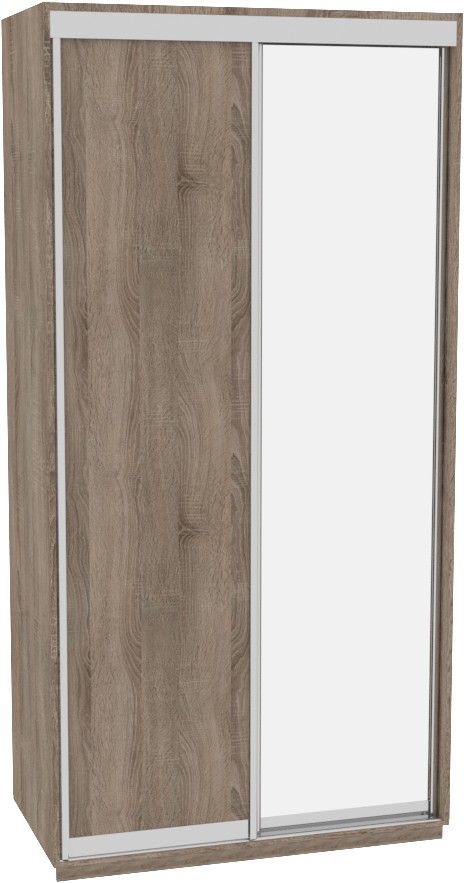 

Шкаф-купе ДОМ Фаворит В146 Дуб сонома трюфель ДСП+Зеркало 140x60x240