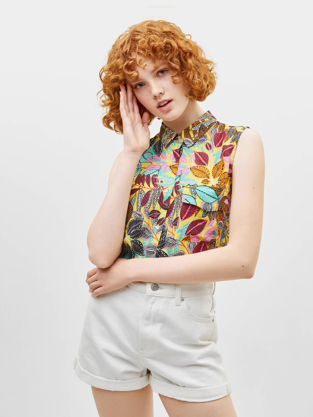 

Блузка Bershka 1000962306-AANL  Разноцветная, Блузка Bershka 1000962306-AANL XS Разноцветная