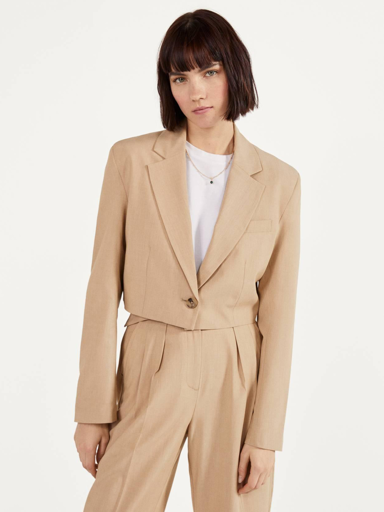 

Жакет Bershka 0973200743-ACTQ S Бежевый