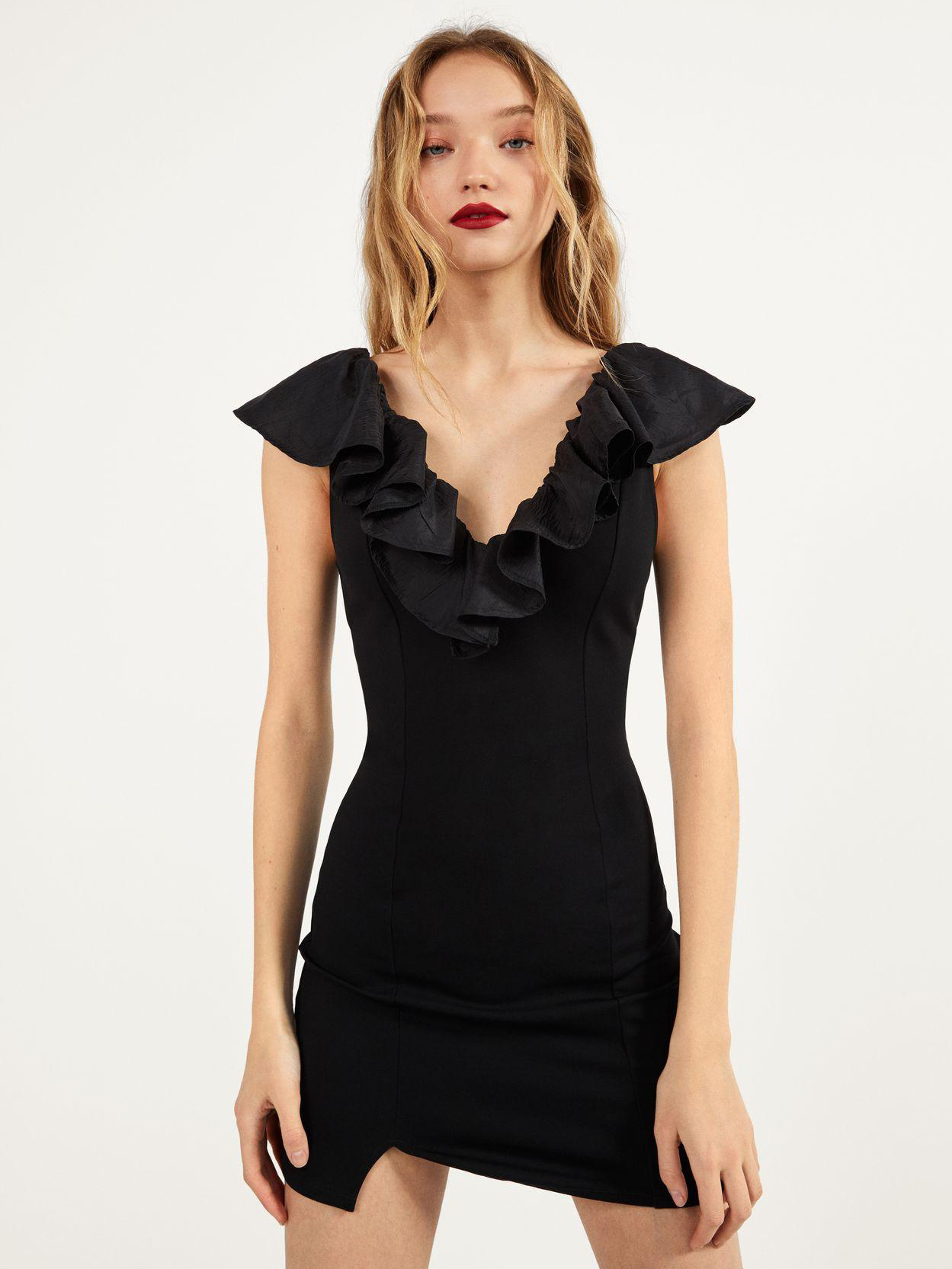 

Платье Bershka 0456810800-AAAD L Черное