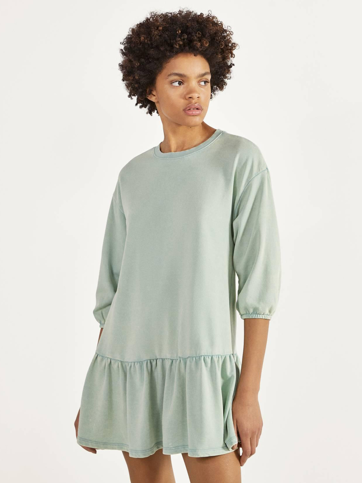 

Платье Bershka 0392443554-ACYA M Фисташковое