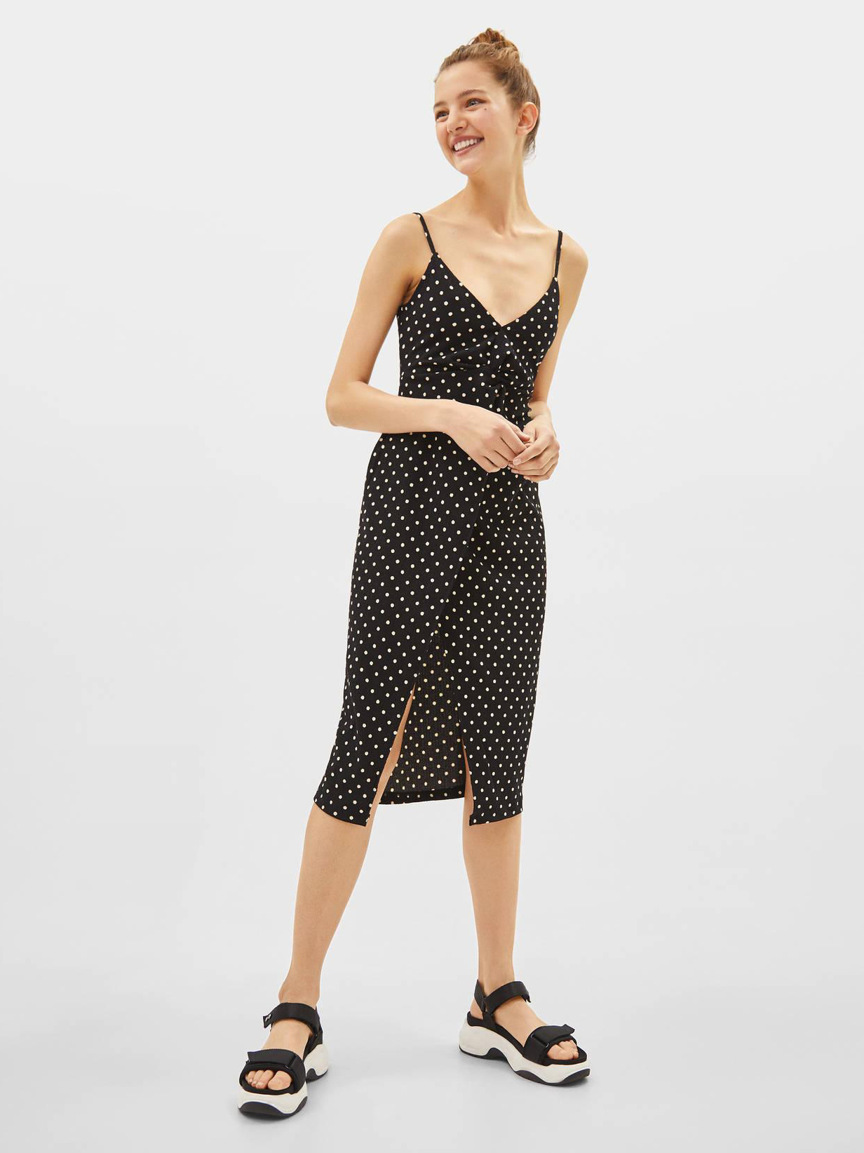 

Сарафан Bershka 0376296060-ABPP XS Черный