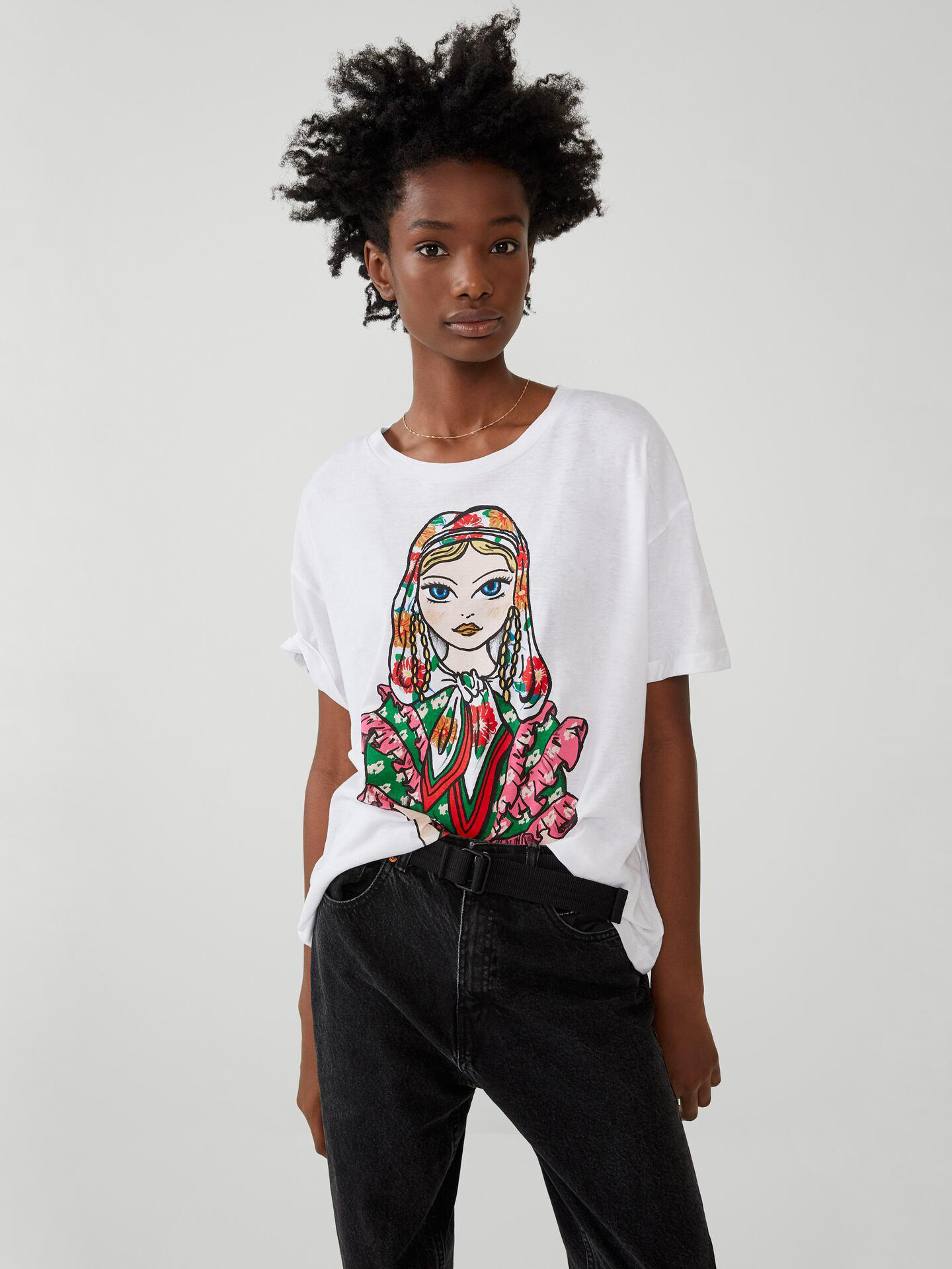 

Футболка Zara 0264909250-AAPT L Белая