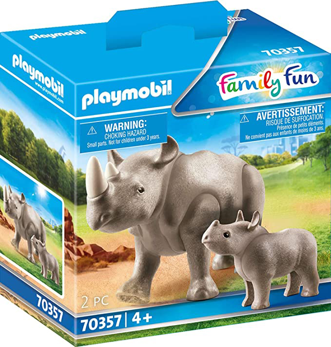 

Игровой набор Playmobil 70357 Носорог с детенышем (4008789703576)
