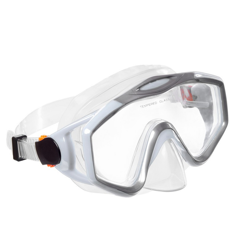 

Маска для плавания c термостеклом Zelart M153-PVC White-Grey
