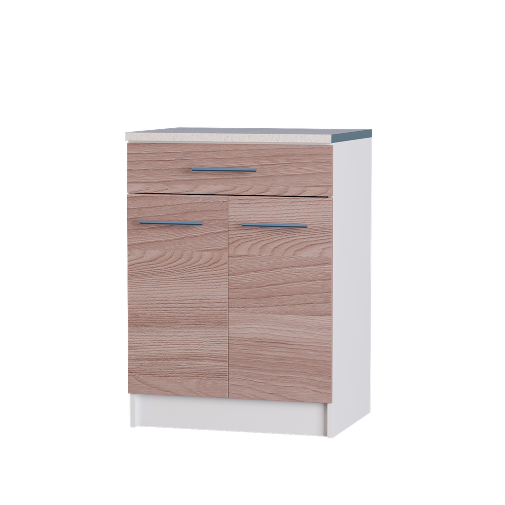 

Кухня Эко модуль Низ ящик 600 + столешница Omni Home Ясень Шимо Темный 60х46х85 см