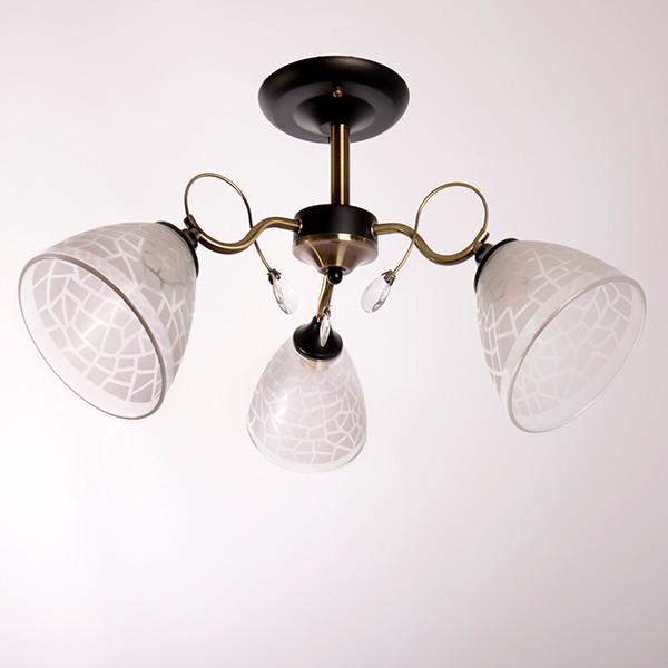 

Люстра класична антична Numina на три плафона 3457/3