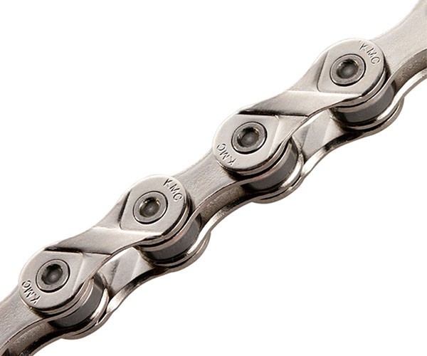 

Велосипедная цепь KMC X8 1/2"х3/32" 116 зв. (8ск.) серебристый