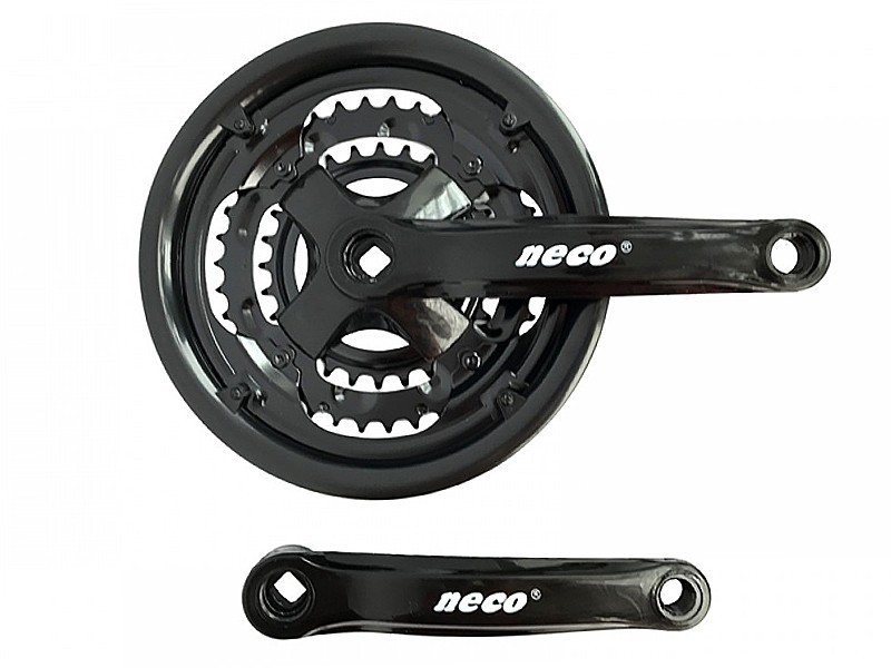 

Шатун стальной Neco NSP-3001 ( 28T / 38T / 48T ) 170 мм черный