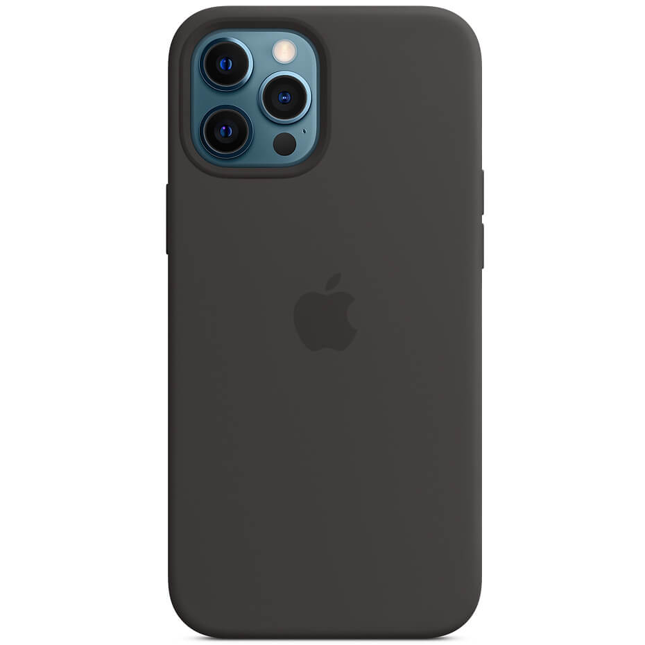 

Чехол Silicone case (AAA) full with Magsafe and Animation для Apple iPhone 12 Pro / 12 (6.1") Черный / Black Без бренда